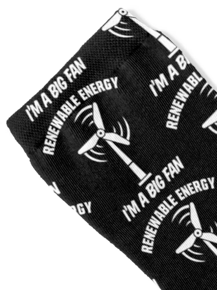 Renewable Energy I&x27;m A Big Fan Funny Essential . Socks