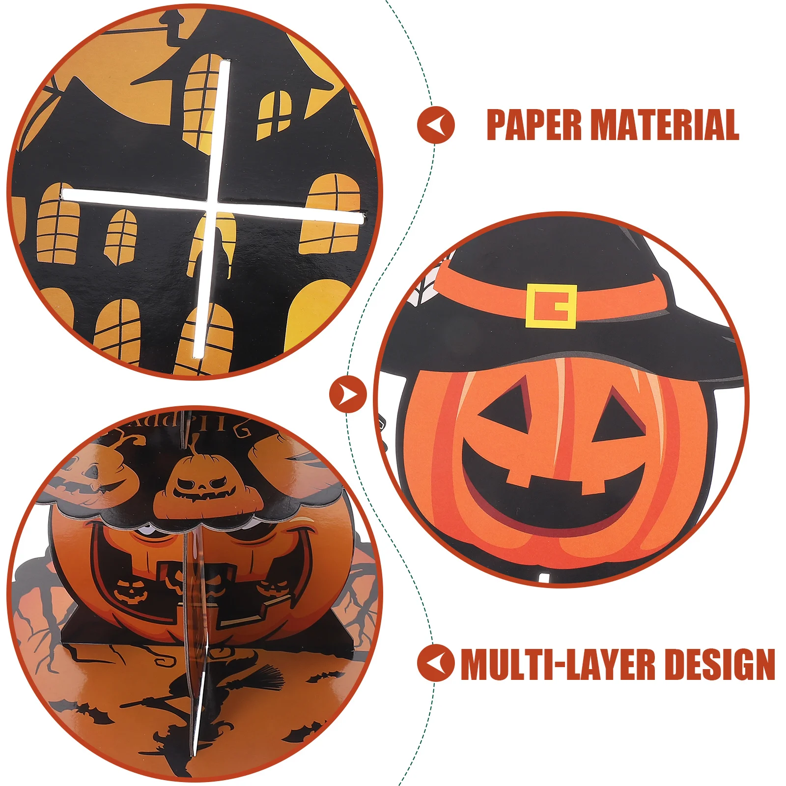 

Multi-layer Cake Tray Tiered Stands Halloween Dessert Birthday Party Cupcake Display Pumpkin Rack Table