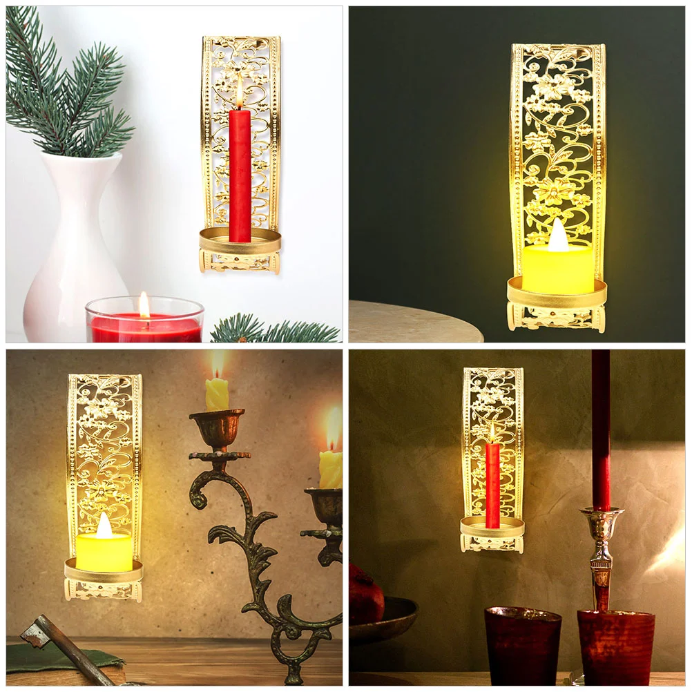 

2 Pcs Decorative Holder Metal for Table Party Candlestick Holders Tapered Middle East Home
