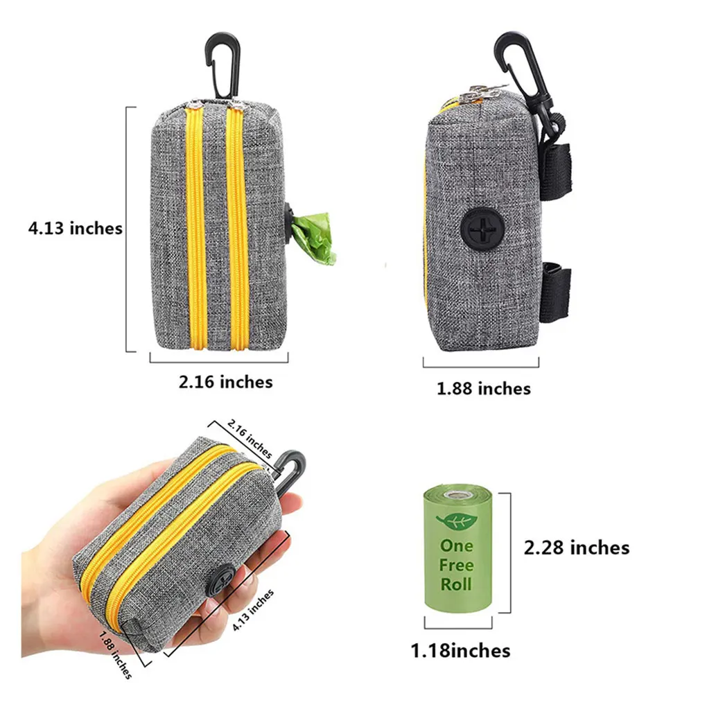 Waste Bags Dispenser Flashlight Poop Point Break Connection Holder Supplies Shape Carrier Pick-Up Device Leash Dog