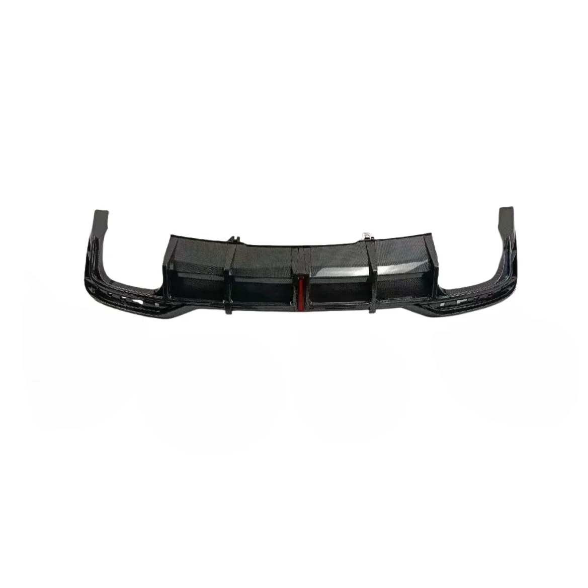 Rear Bumper Diffuser Spoiler With Exhaust Tips Splitters For Audi A5 Sline S5 2021-2024 Rear Diffuser With LED ABS Gloss Black - view 6
