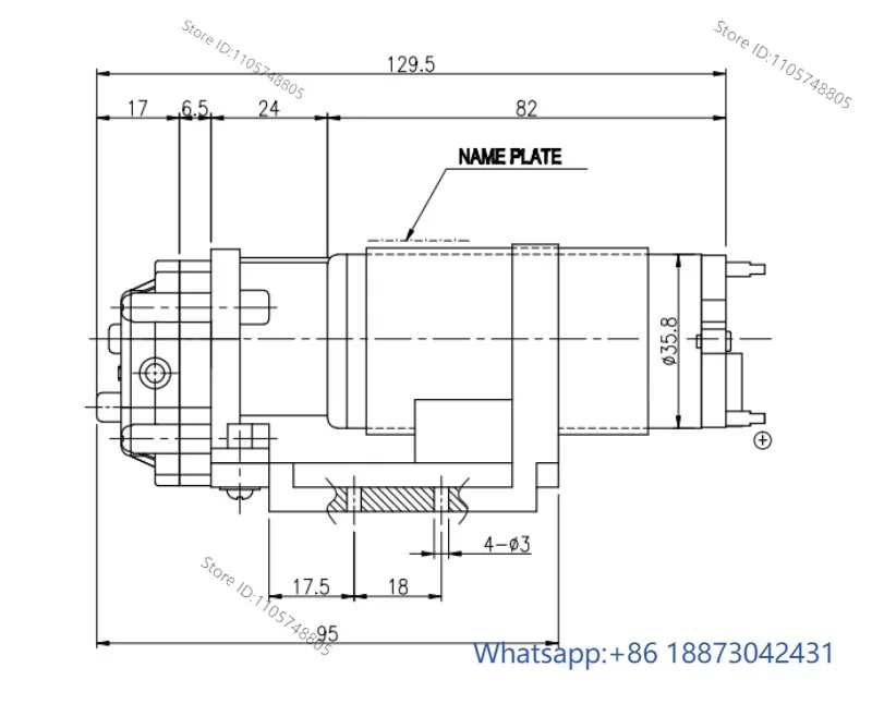 CS-0720A Miniature Gear Pump, Medical Spa Equipment Oil Extraction DIY Circulating Fluid Delivery Pump