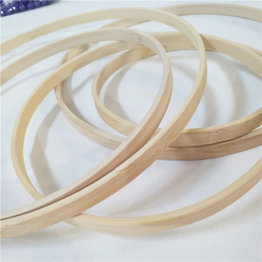 

12pcs Dream Catcher Bamboo Ring 10Cm Wall Hanging Craft Hoop For Macrame Plant Hangers Diy Embroidery Frame Accessories