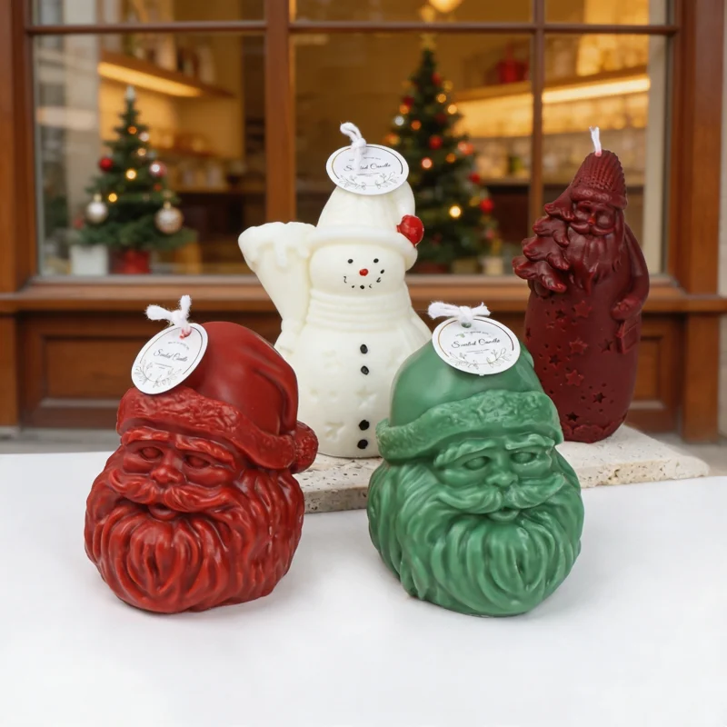 3D Christmas Santa Holding Xma - огляд і ціна Xmas Candle Making