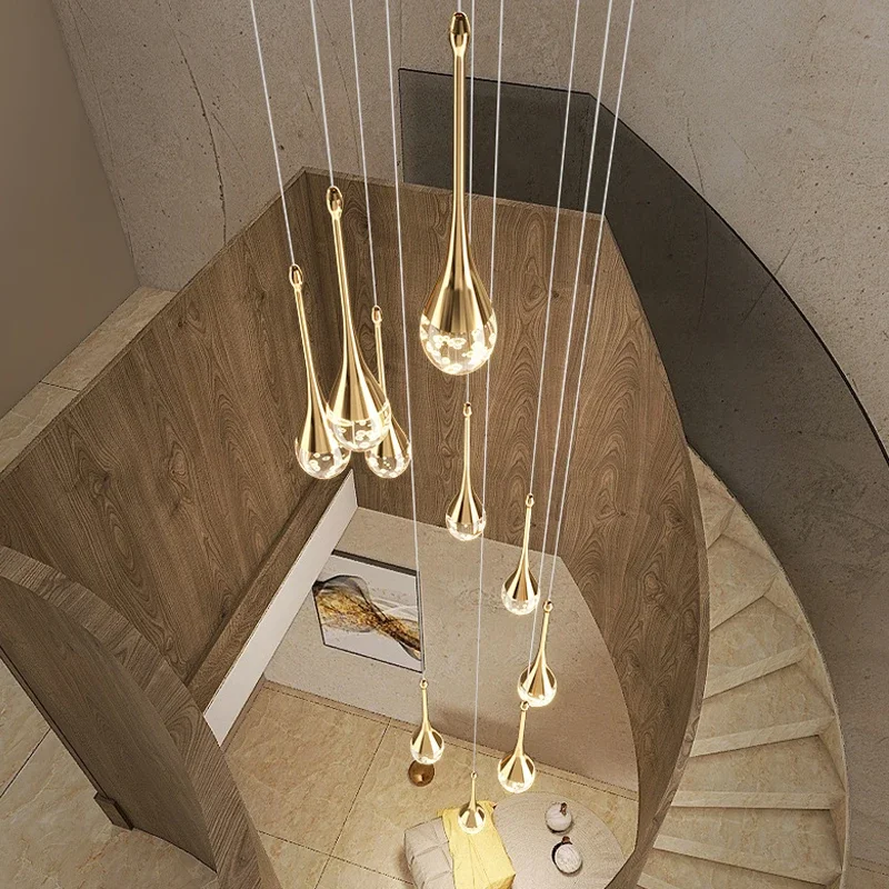 Imagem -05 - Lustre de Cristal Deluxe para Sala de Estar Bubble Design Modern Stairwell Chandelier Quarto e Sala de Jantar