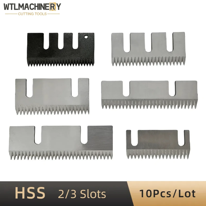 Hss Carton Sealer Tooth Blade Filme de Fita Adesiva Semi-automática Vedação de Facas Máquina de Embalagem Lâminas Serrilhadas 10 Pcs