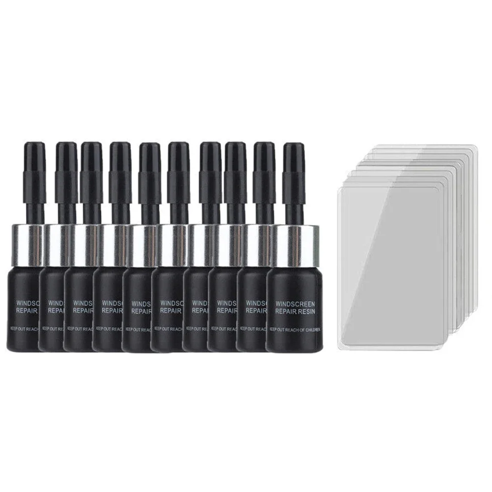 

Professional Automotive Glass Repair Fluid Kit 10 Sets for Windshield Crack Repair Convenient and Cost Effective Option