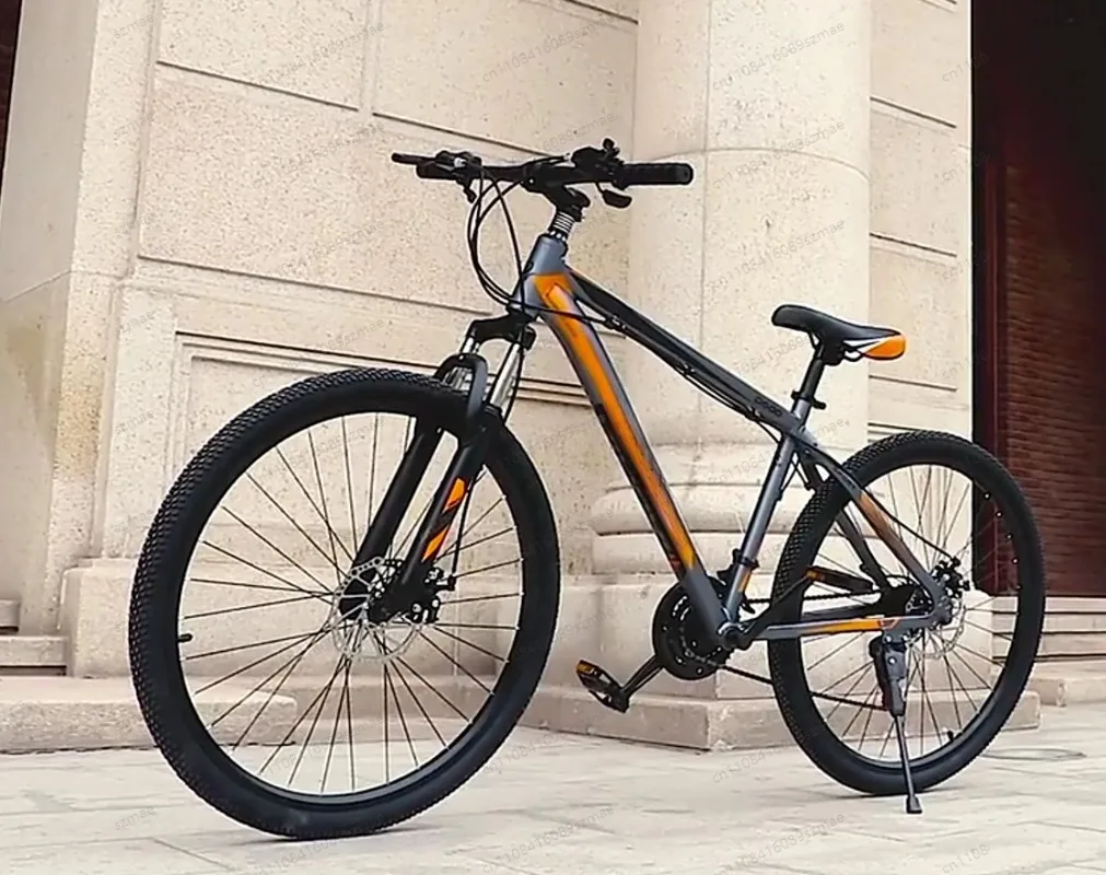 

26-дюймовый горный велосипед из алюминиевого сплава, 21 скорость, двойные дисковые тормоза, переключатель A7, внедорожный MTB