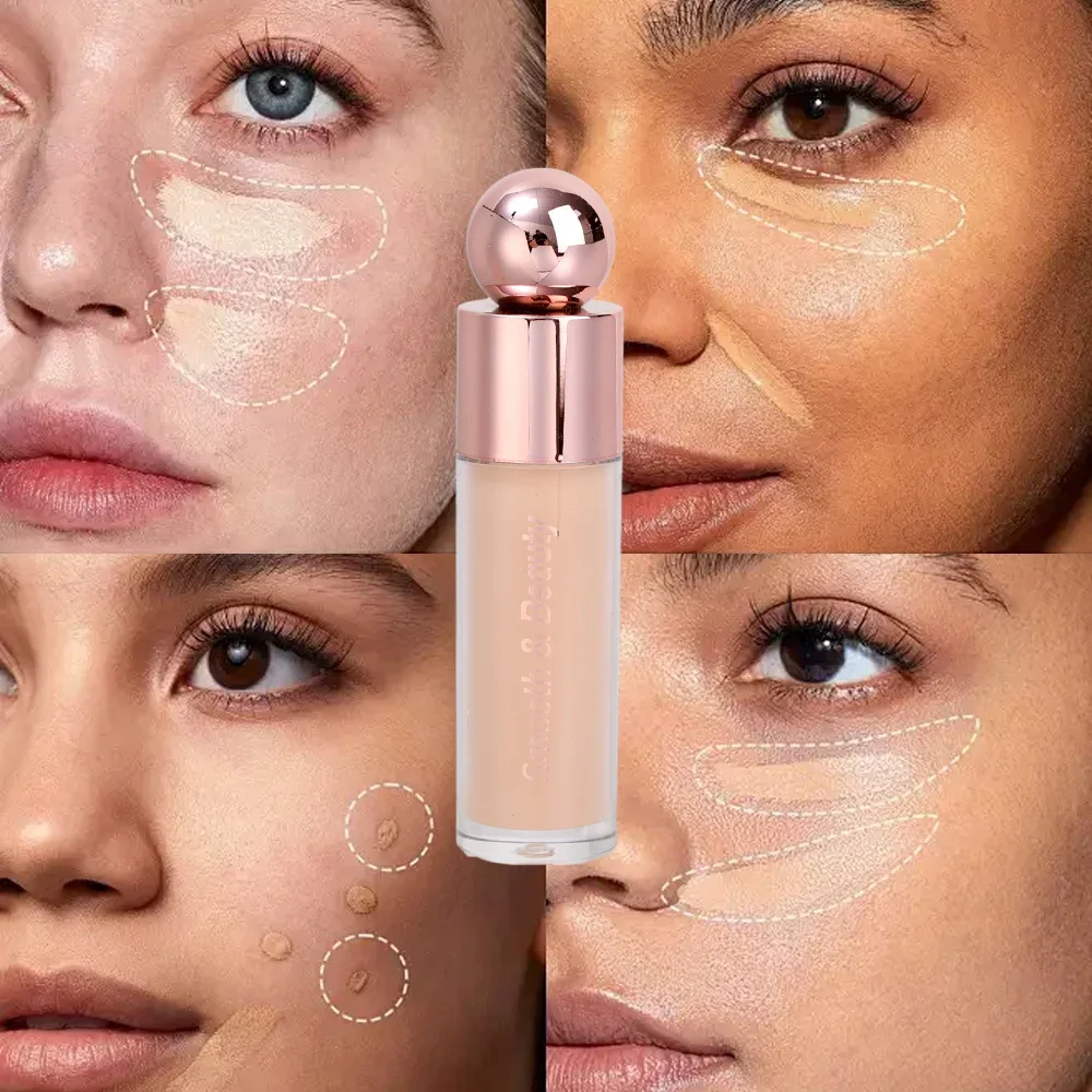 Waterproof Face Liquid Concealer Moisturizing Cover Acne Dark Circles Foundation Lasting Oil-control Concealer Makeup Cosmetics