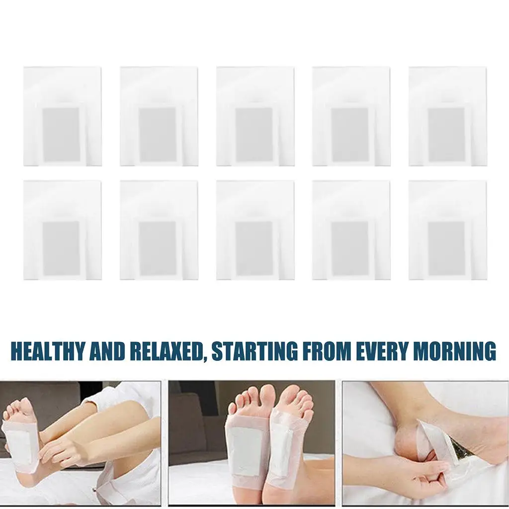10PCS Foot Pads Feet Patch Adhesive Sheet Natural Ingredients Sleep Aid