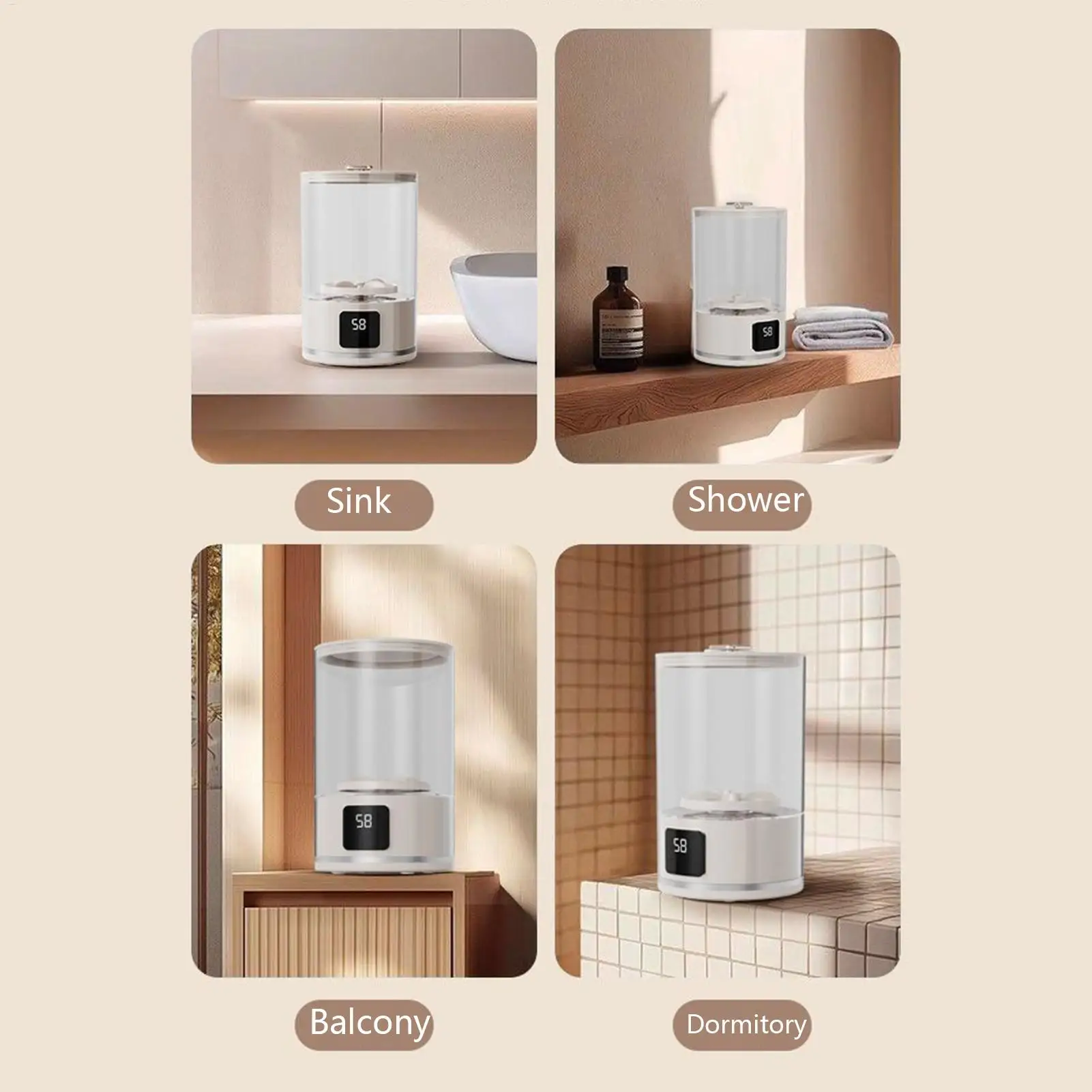 

Компактная стиральная машина, портативная стиральная машина для одежды, электрическая стирка для дома, общежития, путешествий, небольшой квартиры, уличный автофургон, пеший туризм