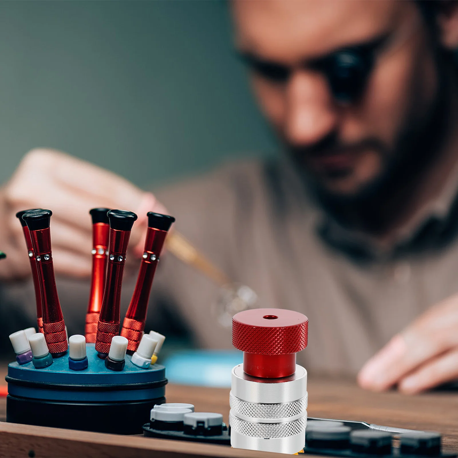 

1Set Watch Glue Machine Precision Crafted Bezel Removal Tool Efficient for Watch Repair and Maintenance Works Long-Lasting