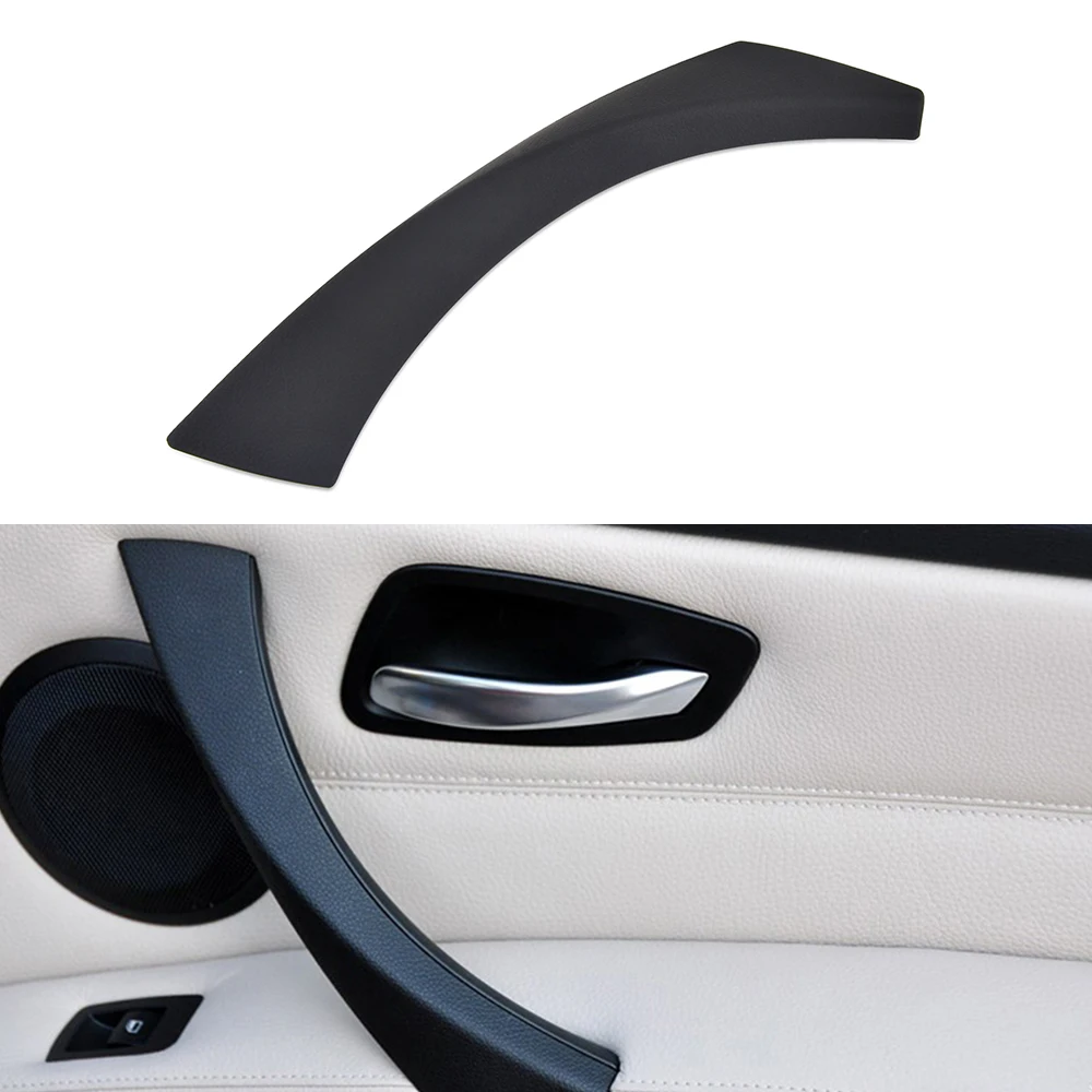 Left Front/Rear Inner Door Panel Handle ABS Black For BMW 3 Series E90 E91 323i 325i 328i 330i 335i 51419150335 51417230849