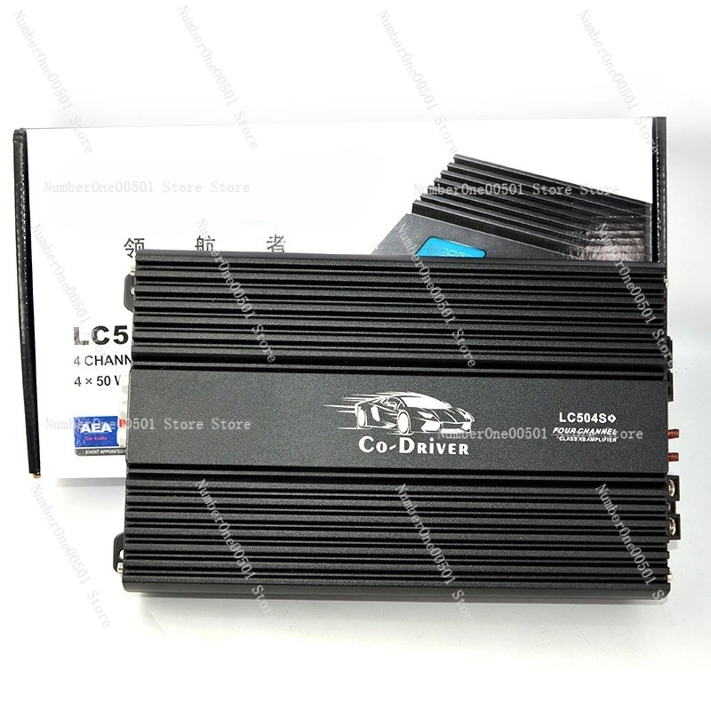 

LC504 4-Channel AB Class Car Amplifier Deep Bass Power 4-Way Car Audio System