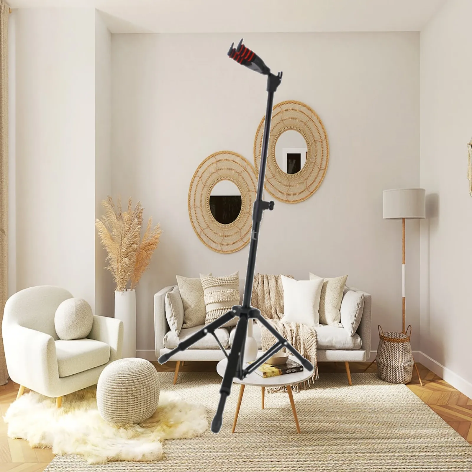 Foldable Guitar Stand Non Slip Rubber Guitar Rack Vertical Professional Support for Multiple Instruments for Musicians