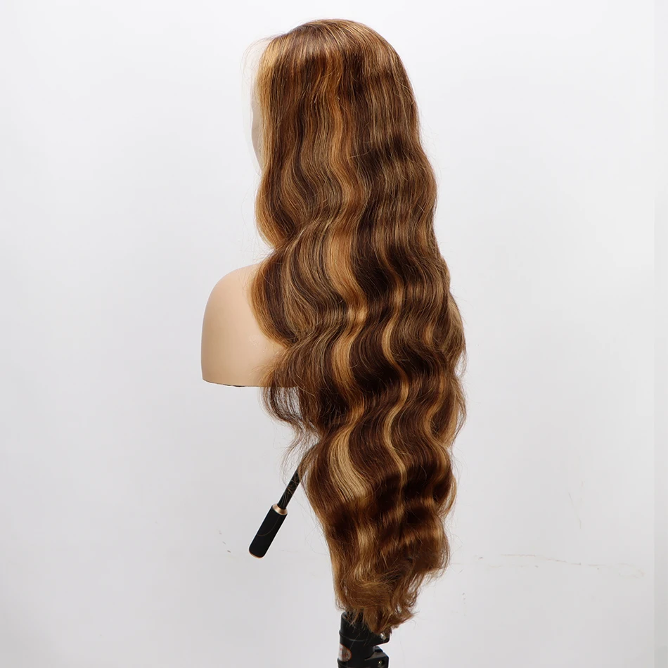 Highlight Lace Frontal Wigs Human Hair Honey Blonde Ombre Lace Front Wig Hair Wigs Body Wave 13x4 Lace Wigs For Black Women