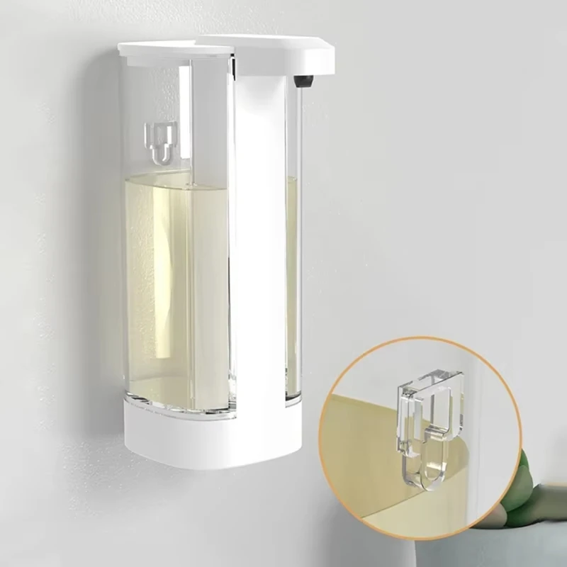 ABKJ-Automatic Liquid Soap Dispenser,Rechargeable With Adjustable Volume, Waterproof For Kitchen & Bathroom