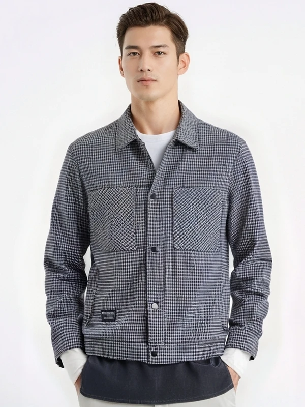 

Thiened Knitted Men's Jaet Casual Workwear Stand Collar Faionable Spring Autumn Stand Fit Long Sve Urban Sle