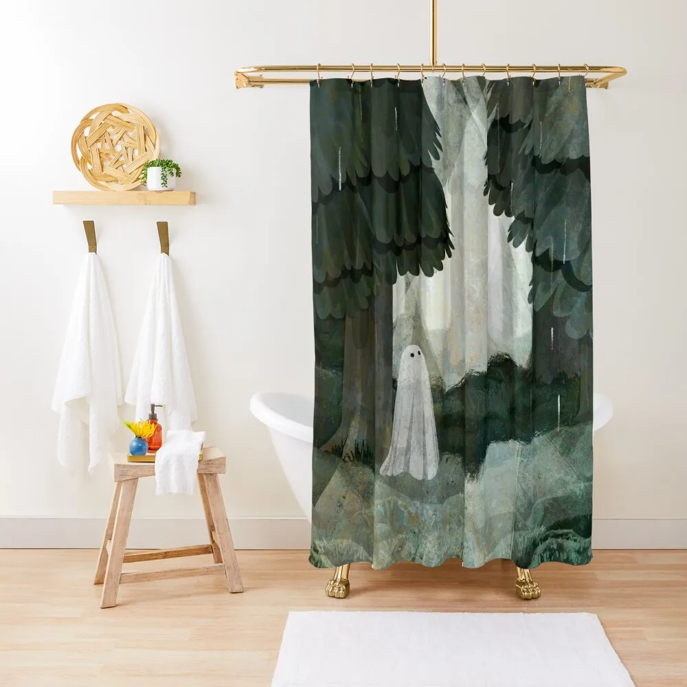 

Pine Forest Clearing Shower Curtain Cute Shower Bathtub Curtain