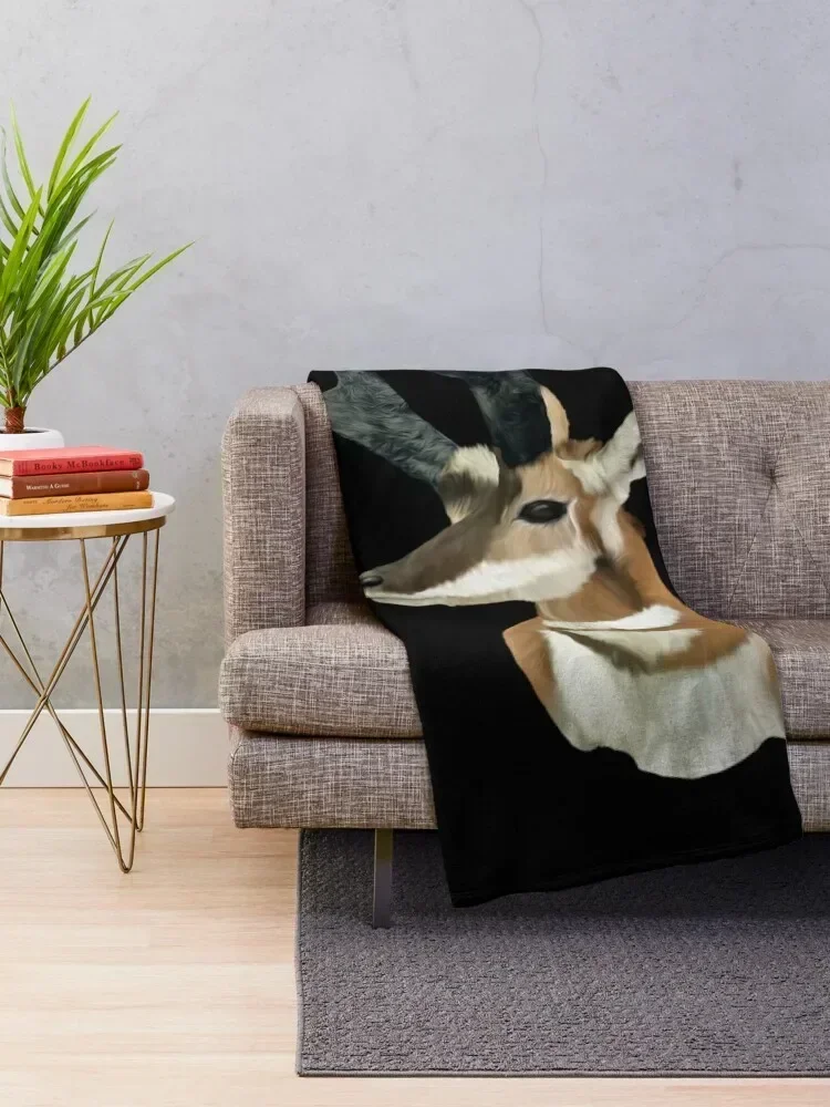 Pronghorn Antelope Throw Blanket Decorative Sofa Plush Giant Sofa Blankets