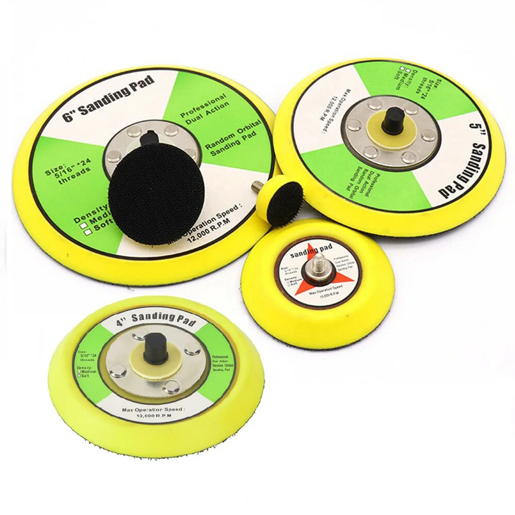 Grinding Backing Pad Disc Casting Grinder Grinder Chassis Hook M6 5/16 Polishing Sanding Disc Thread 12000 RPM Backing Pads