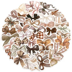 10/30/50Pcs Original Little Fresh Brown Bow Graffiti Stickers Decal Laptop Motorcycle Luggage Snowboard Fridge Car Pegatinas