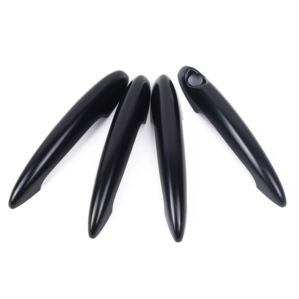 

Set Door Handle Covers Exterior Parts Black Car 4Pcs For MINI R60 Countryman Cooper S 2011-2016 Replacement Portable