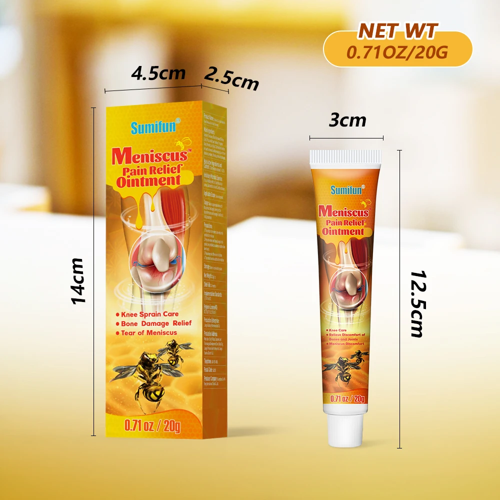 1-20pcs Sumifun Bee Venom Arthritis Analgesic Ointment Body Joint Back Neck Knee Pain Relief Cream Herbal Medical Joint Plaster