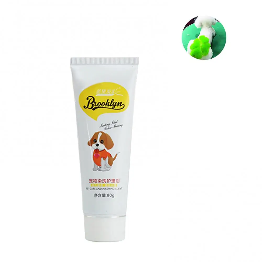 80g Pet Dog Cat Animals Hair Coloring Dyestuffs Dyeing Pigment Agent Supplies