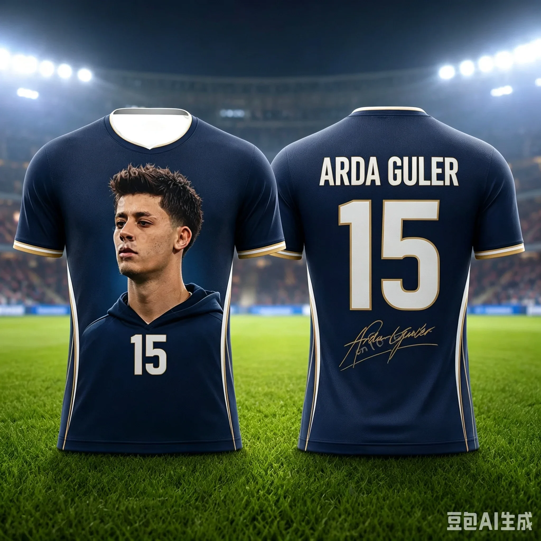 2026 Sommer-Sonderangebot Arda Güler Fußballtrikot Premium 3D-Druck Fußball-Fan-Shirt Atmungsaktiv Schnelltrocknend Sport Y2k – Detail 2