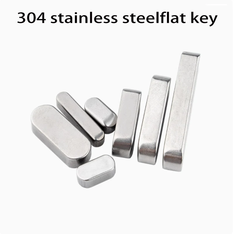 M8 M10 M24M25 A3 Steel A2 Parallel Key Round Ended Drive Shaft Flat Keyway Pin GB1096