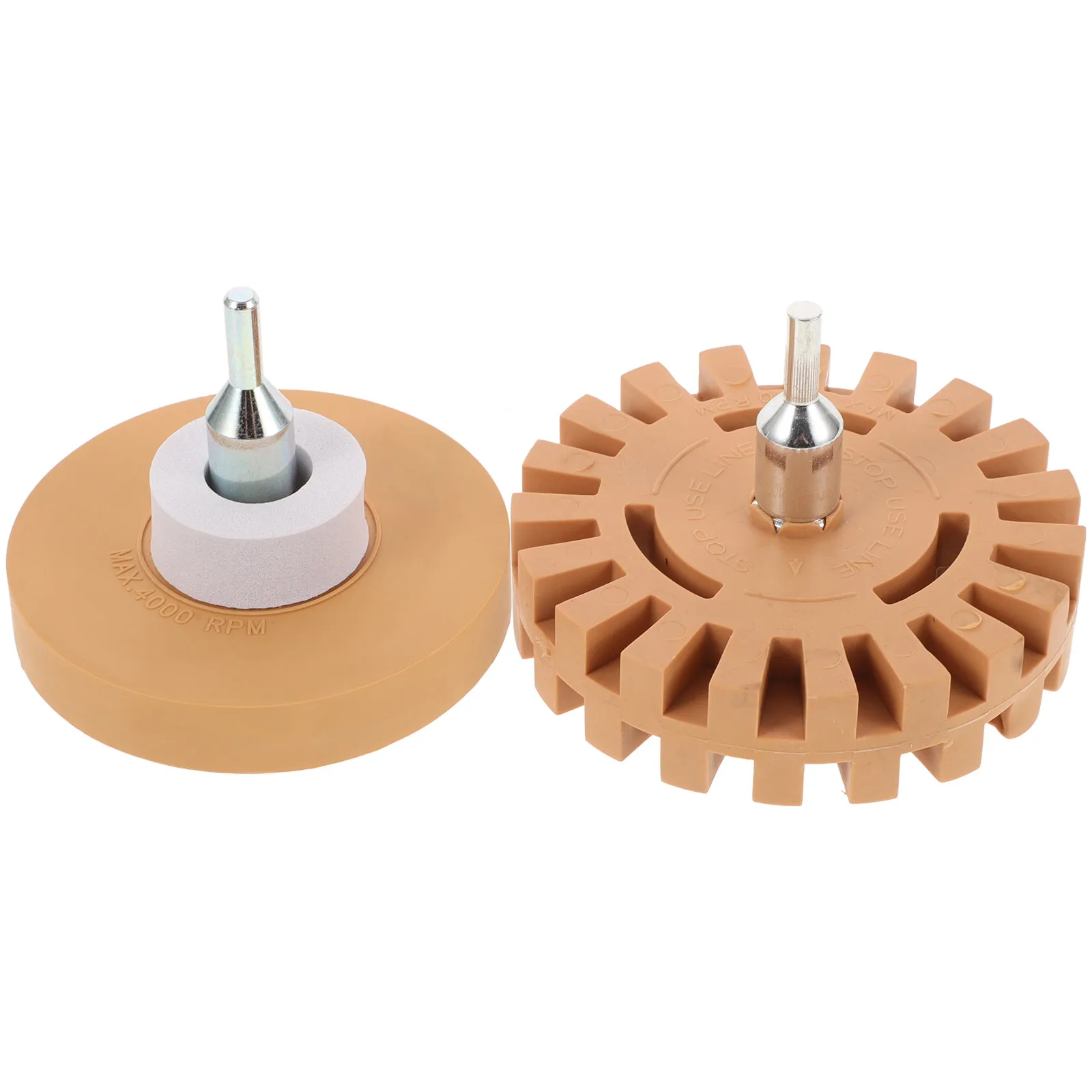2Pcs Sticker Remover Wheel Pneumatic Rubber Eraser Wheel for Decal Adhesive Paint Removal Fast Efficient Car Surface Cleaning