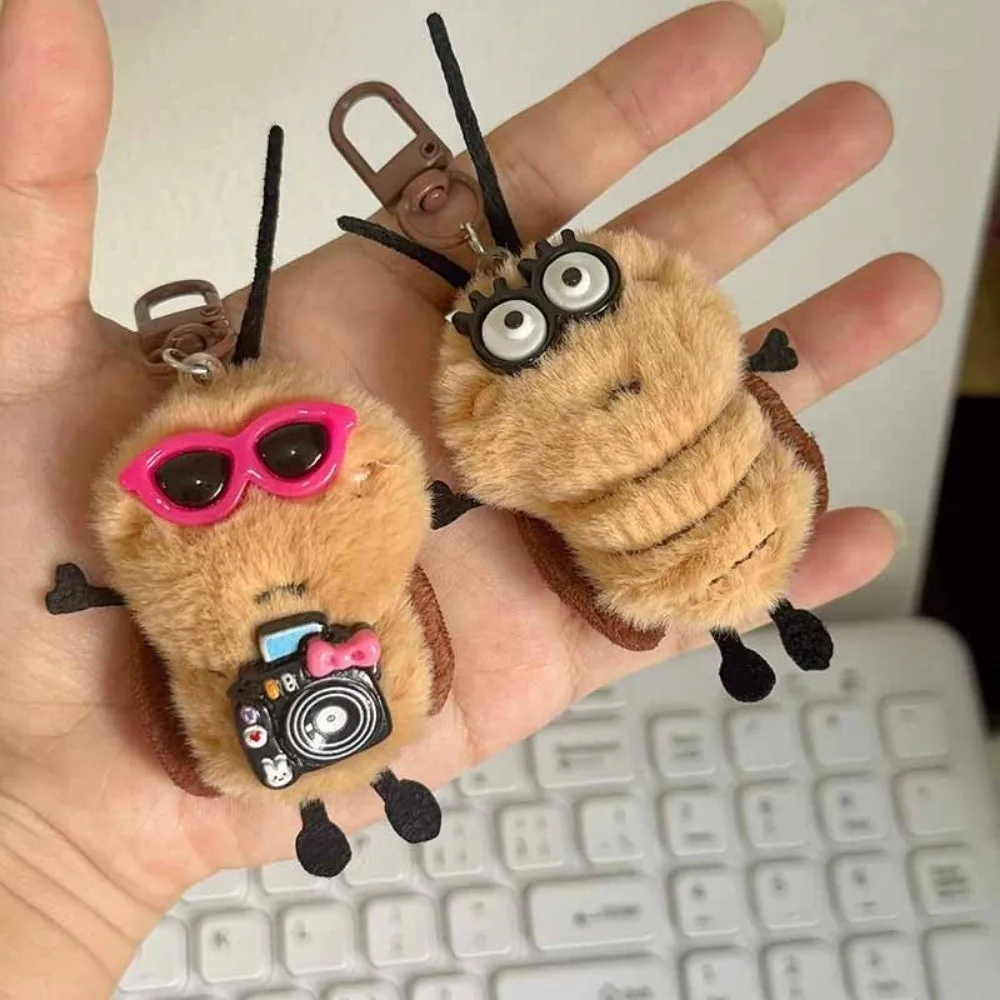 

Плюшевый брелок-таракан, чучело, мультяшный рюкзак, подвеска, автомобильный брелок для ключей, мягкая кукла, брелок, забавный подарок, аксессуары