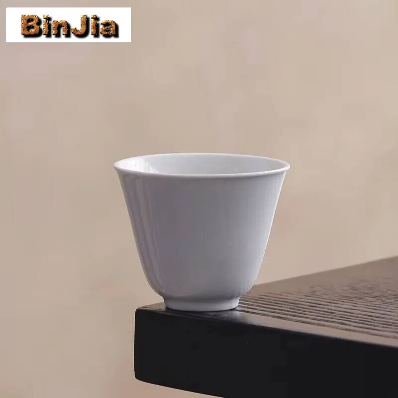 

2Pc/Set Plant Ash Handmade Master Cup Household Wide Mouth Teacup Creative Mug Meditation Tableware Collection 50Ml