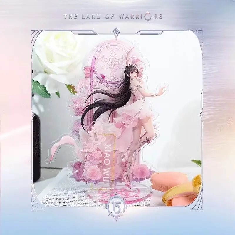 "Battle Through the Heavens" Tang SAN, Xiaowu, เม็ดมีดอะคริลิคคู่สวยงามรอบ ๆ ป้ายยืน 10 ซม.