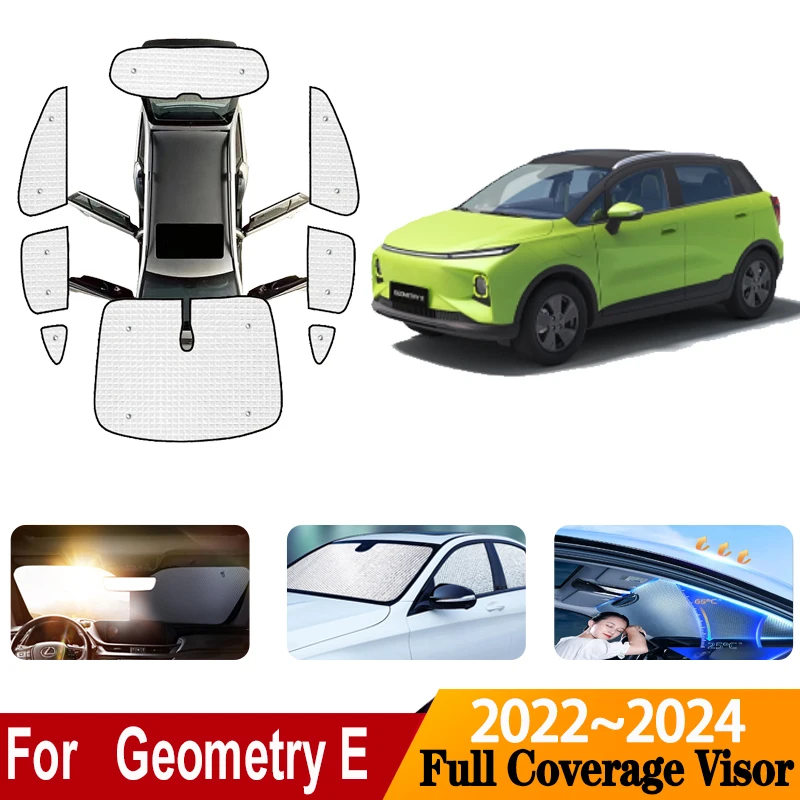 

Автомобильные солнцезащитные козырьки для Geometry E Accesorios 2022 2023 2024, анти-УФ-автомобильный зонтик, солнцезащитные козырьки на лобовое стекло, автомобильные аксессуары