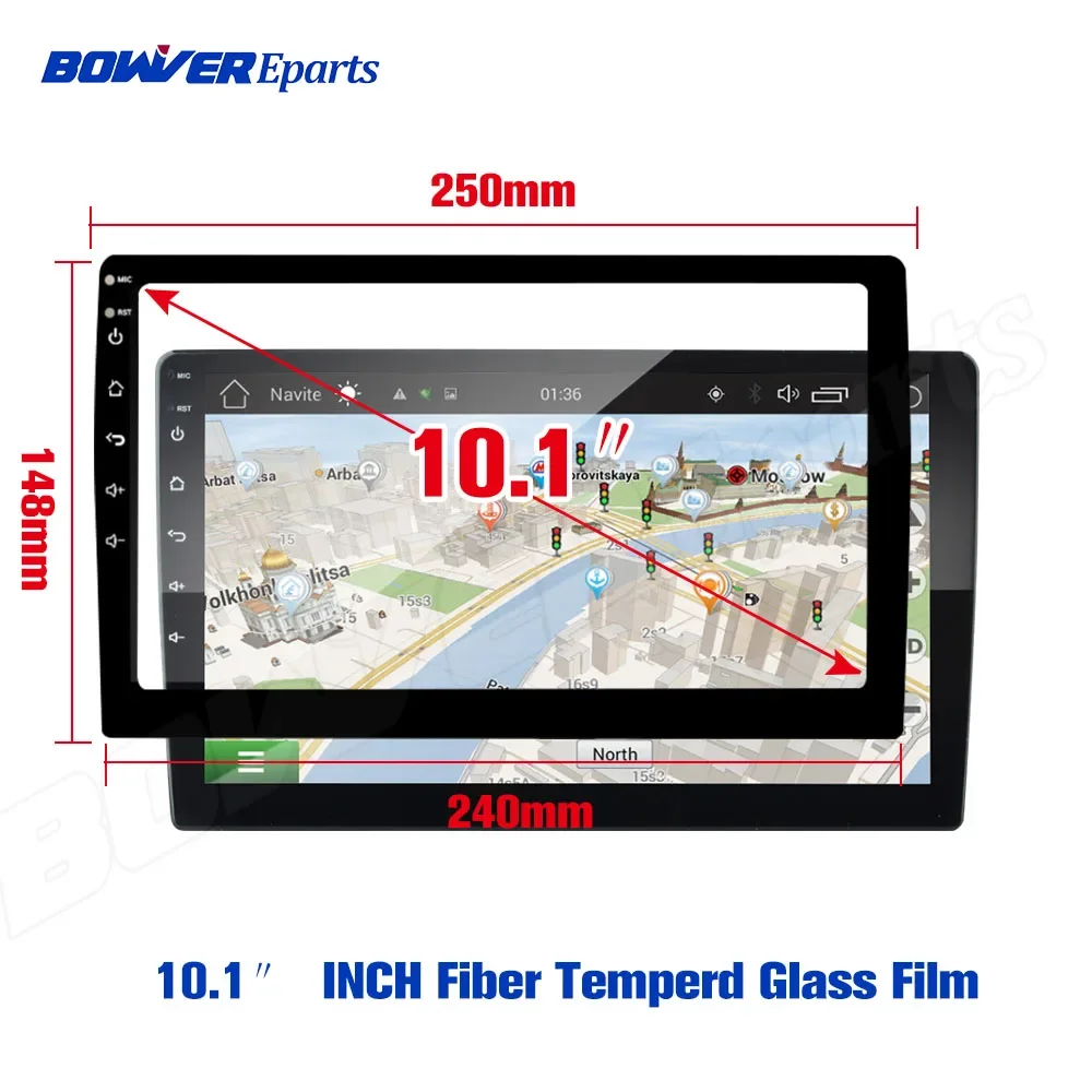 10.1 inch Car Tempered Glass Protective Film Sticker for TEYES SPRO Plus Radio stereo DVD GPS touch full LCD screen