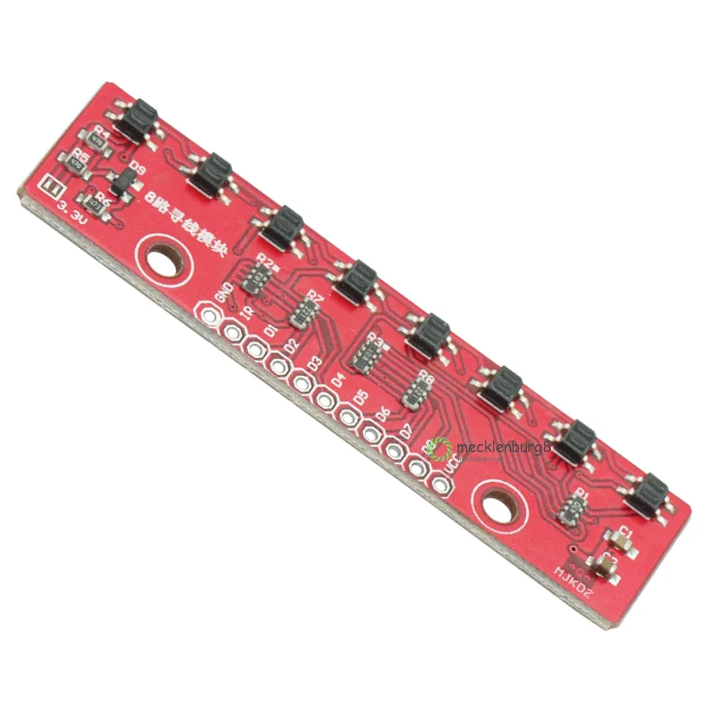 8 Channel Infrared Sensor Tracking Detector 8 Bit Tracking Module for Arduino Diy Smart Car Robot Lab 5V DC