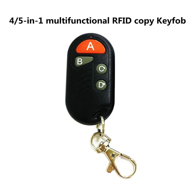 RFID Multiple Keyfob 4 or 5 in 1  IC+ID UID Rewritable Composite Key Tags Dual Frequency 125KHZ T5577 +13.56MHZ Changeable