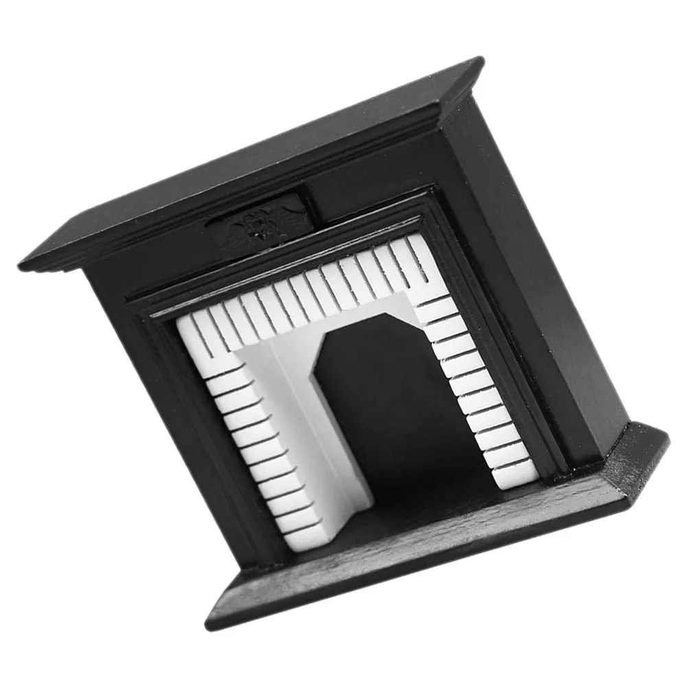 Möbel Haus Kamin Mini Puppenhaus Spielzeug Zimmer Dekor Miniatur schwarz Ornament gefälschte Dekoration spielen