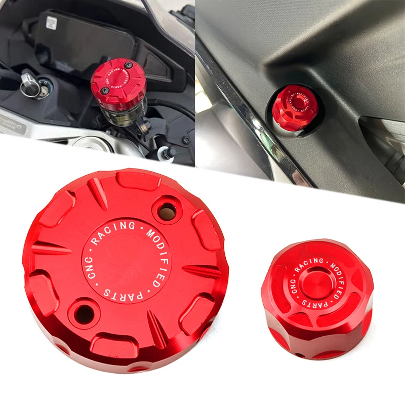 MotoForCFMOTO675NK675SR-R675SR-RVordere Bremsflüssigkeitsbehälterdeckel, Kühler, Frostschutzmittel, Kühlmittel, Wassertankabdeckung