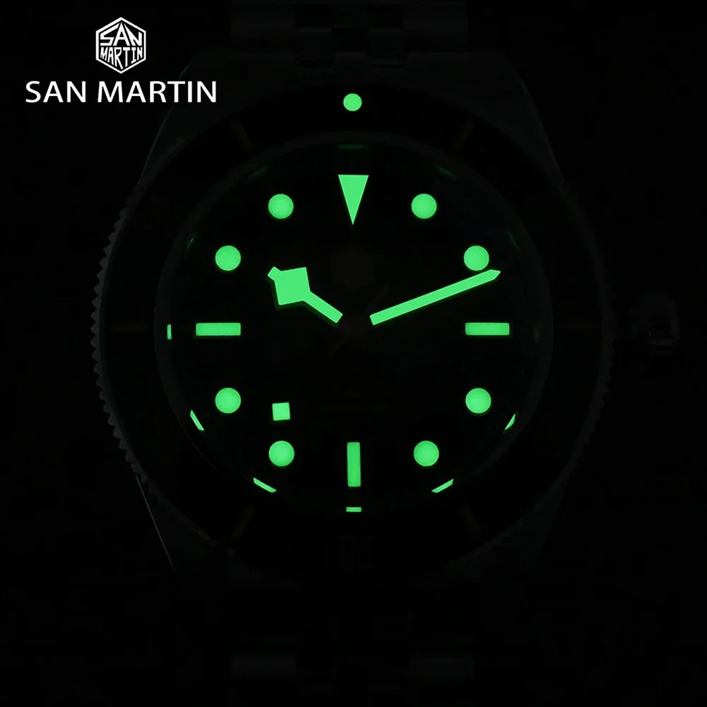 Saint Martin Original 3D Waffle Dial New 40mm Dive Automatic Watch NH35 Men Mechanical Watch  Sapphire Waterproof 200m Luminous