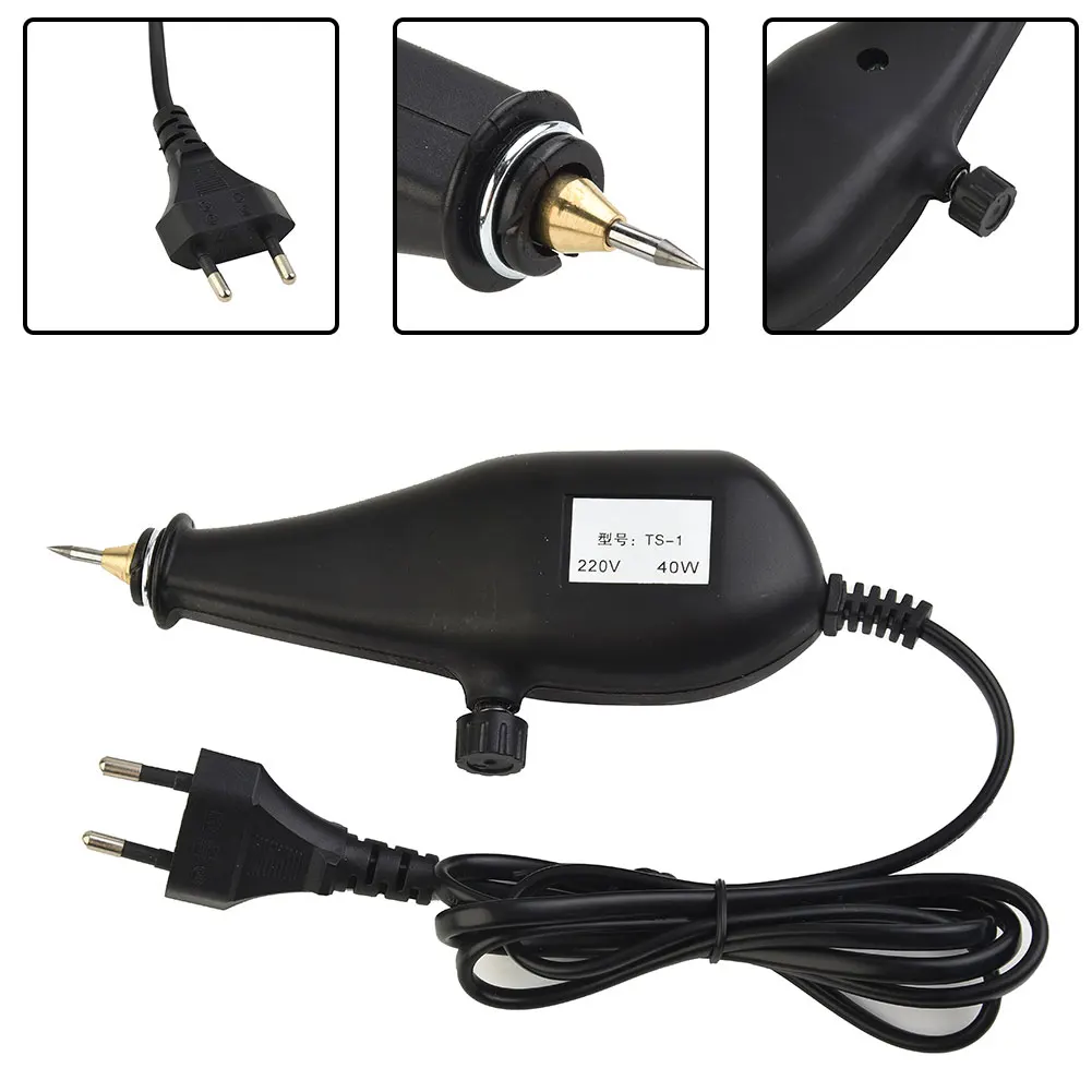 EU 220V Electric Engraving Pen, Maximum Power 40W, Suitable For Plotters, Wood, Small Metals, Deep Woodworking Engraving Tools