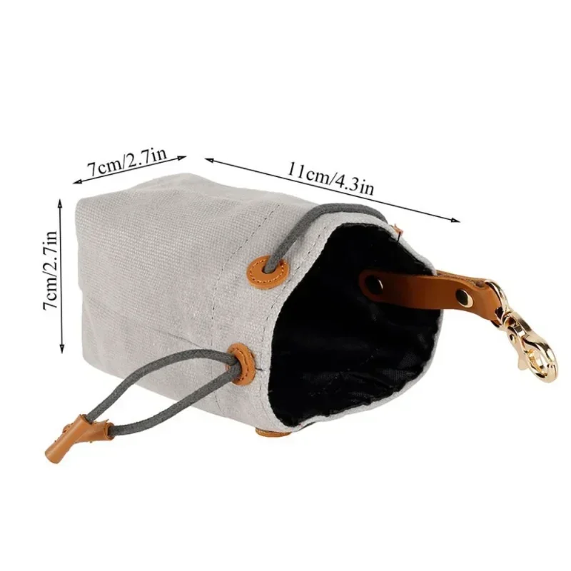 Dog Treat Pouch Food Storage Pet Training Portable Dog Training Treats Snack Bag with Drawstring for Small To Large Dogs