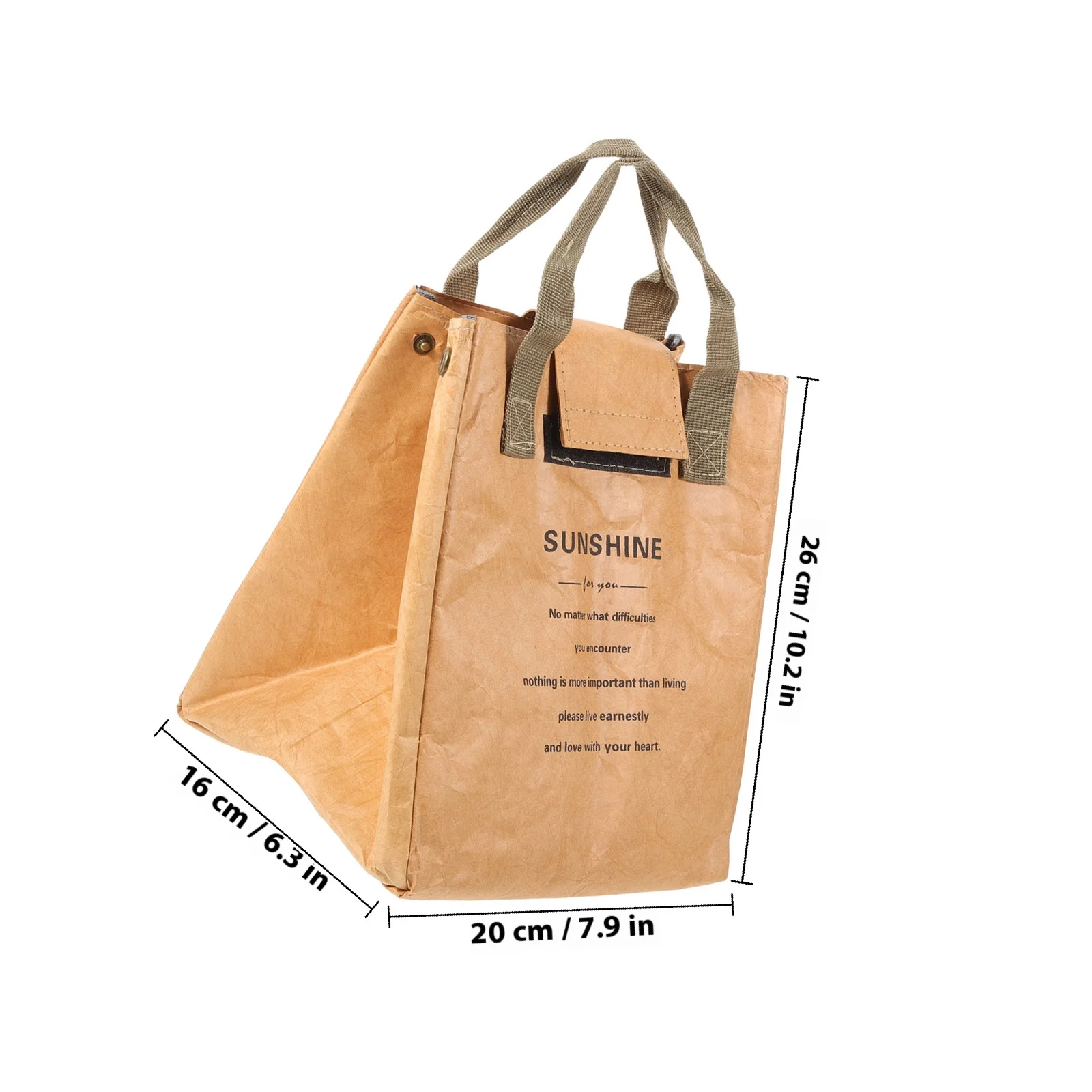 Bolsa de almacenamiento Bento, bolsa aislante para caja de comida y almuerzo, Material de papel Kraft reutilizable, portátil, soporte para lonchera de todos los estilos para el hogar