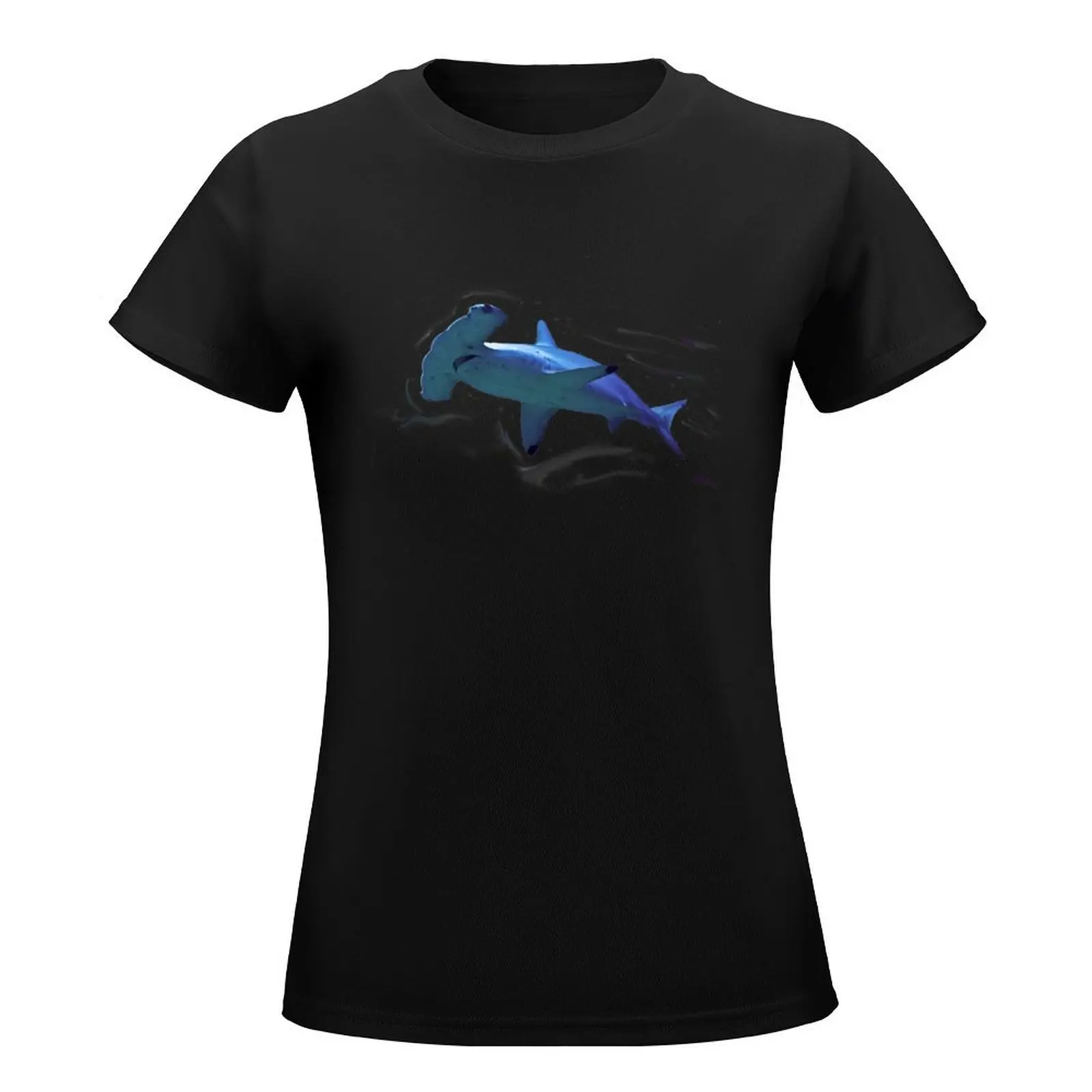 Watercolour Hammerhead Shark T-Shirt shirts graphic tees aesthetic clothes black t-shirts for Women