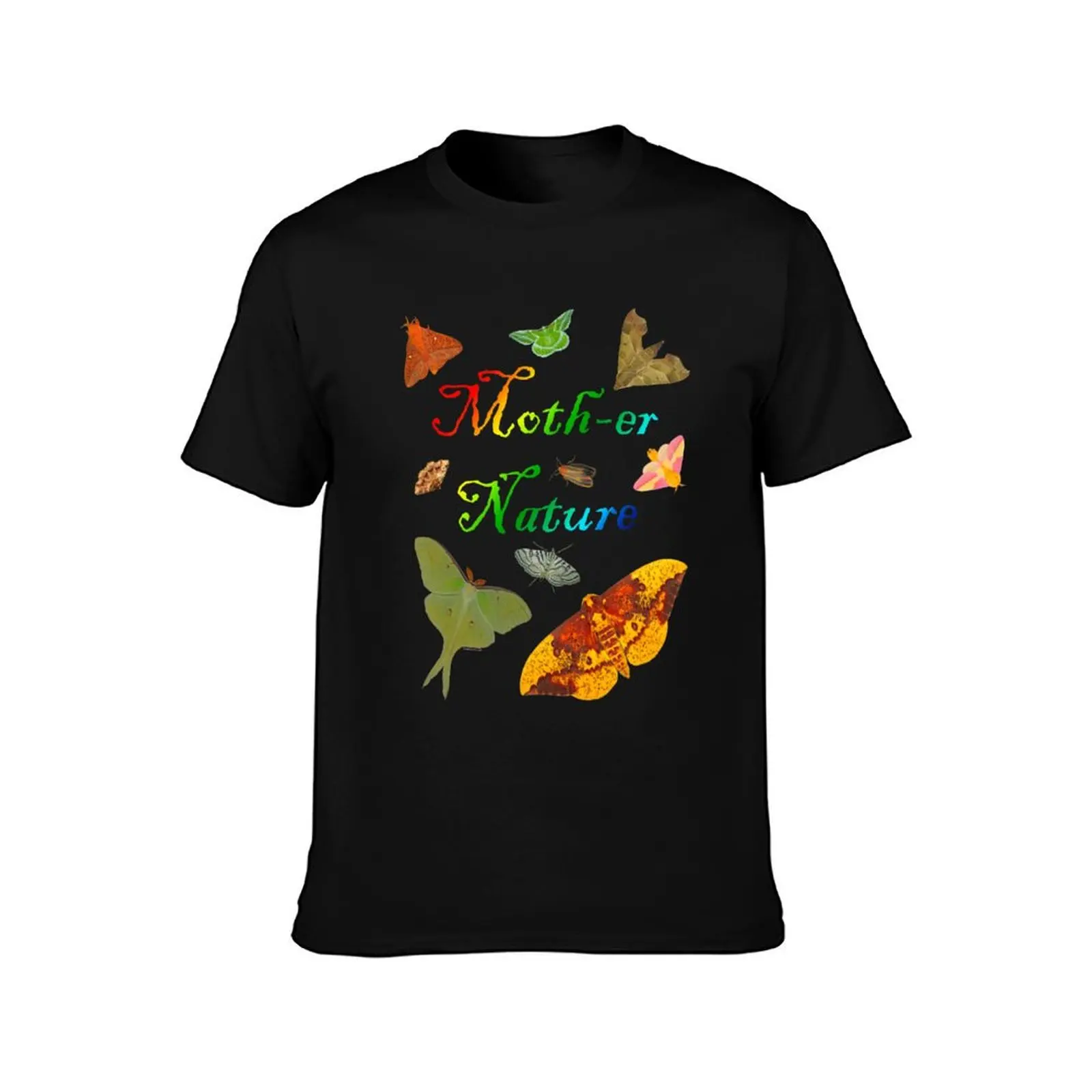 Moth-er Nature T-Shirt Basic Casual Wear Short Sleeve Top T-Shirt