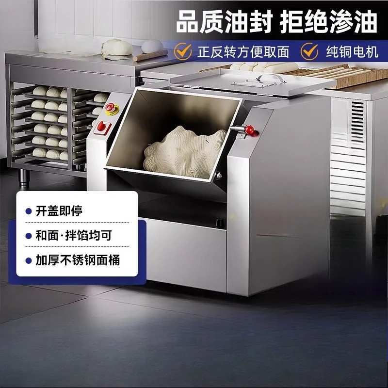 Fully Automatic Vertical Stainless Steel Dough Mixer Commercial Kitchen Multi-Purpose Kneading and Filling Blending Machine JT40