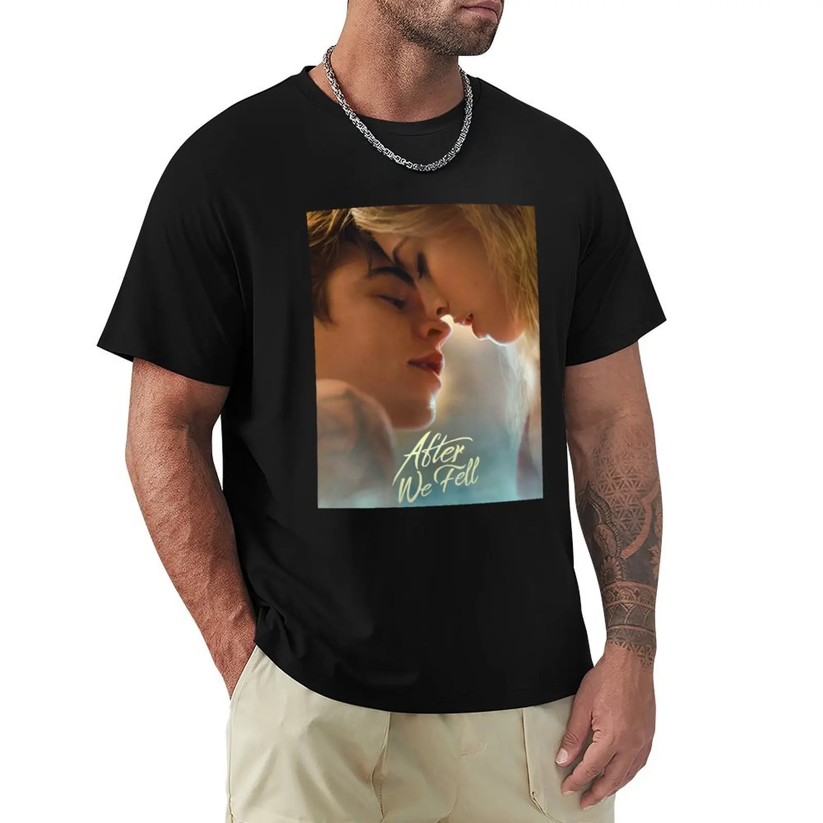 after we fell close up T-Shirt Anti-Wrinkle Short Sleeve T-Shirt