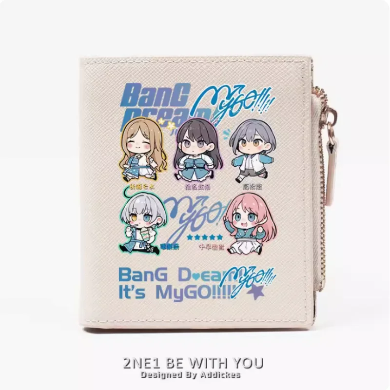 

Anime BanG Dream! It's MyGO Zipper Wallet Fold Bag Multi Card Coin Pocket Holder Fashion Kids Wallets Gift